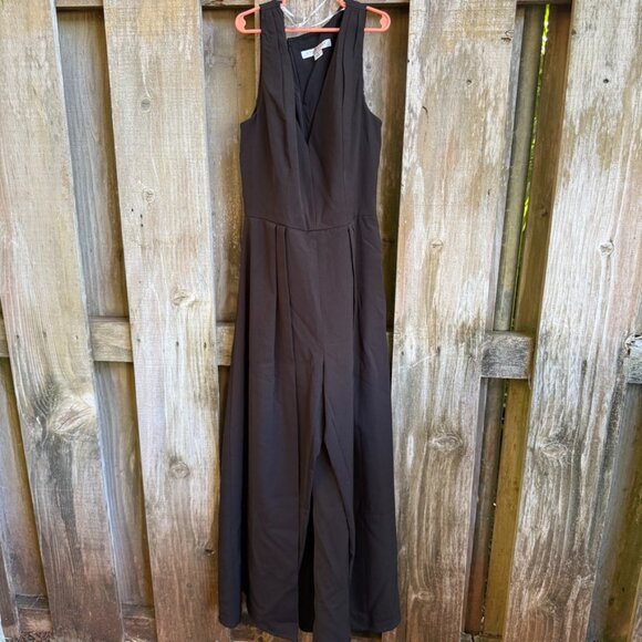 Kay Unger Jumpsuit Womens 8 Black Formal Skirt Wrap Overlay - Picture 16 of 16